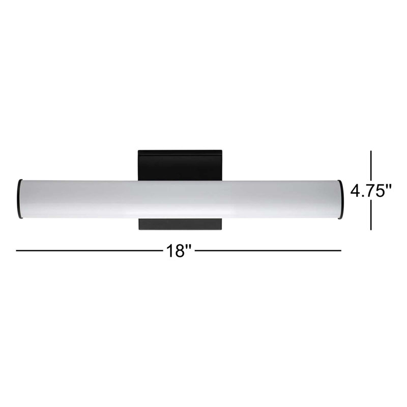 Aylor Dimmable LED Bath Bar, Satin Nickel