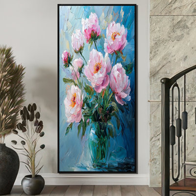 Peony Petal Harmony Into A Vase II - Pivoines, reproductions encadrées