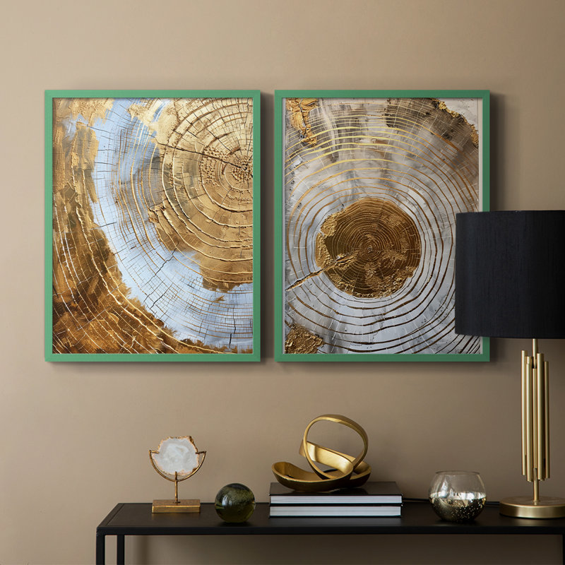 ABSTRACT Series Cxxvii - reproduction encadrée de qualité supérieure - prête à être accrochée - aucun clou requis - aucun clou requis