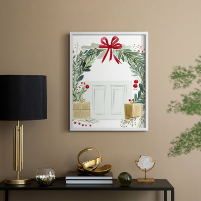 Christmas Holiday Art CMXVII Framed Print - Solid Wood