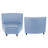 Kid Comfort Collective Modular Wedge Chairs, 2-Pack - Powder Blue-124164599