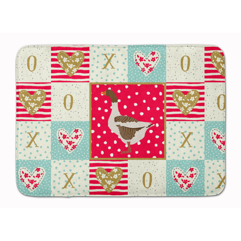 Love Memory Foam Kitchen Mat, Oie de Poméranie