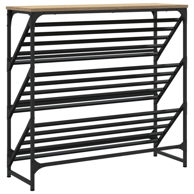 9 Pair Shoe Rack, Sonoma Oak