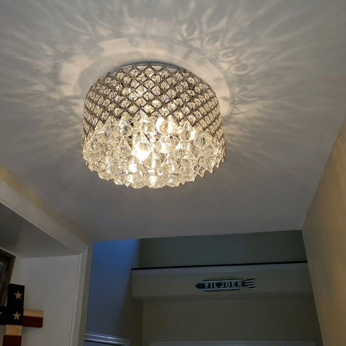 Plafonnier encastré 4 lumières Tiffany 14 po