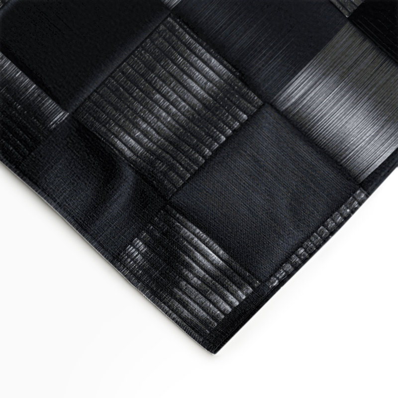 Tapis d'intérieur et d'extérieur à carreaux gris, Rectangle 5 pi x 7 pi