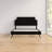 Laura Vinyl Platform Bed with Round Splayed Legs-952964317-952964305