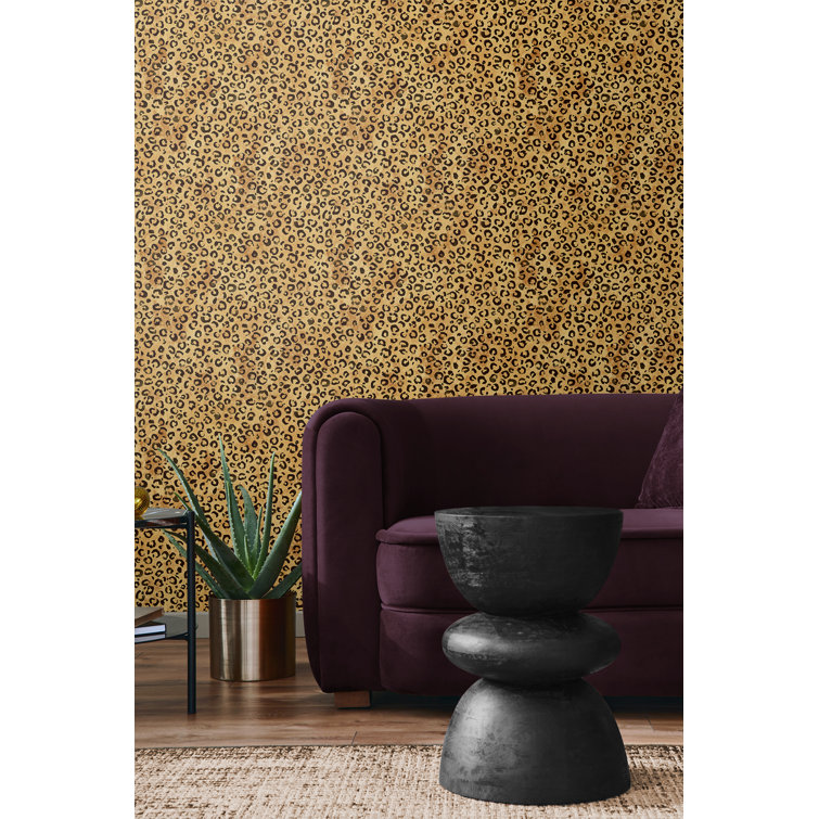 Daisy Bennett Leopard King Peel & Stick Wallpaper - Black – US