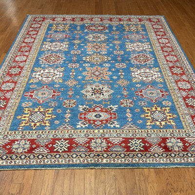 Tapis rectangulaire en laine de conception unique 7 pi 10 po x 9 pi 11 po