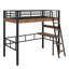 Lit mezzanine en métal avec bureau intégré-1569788057