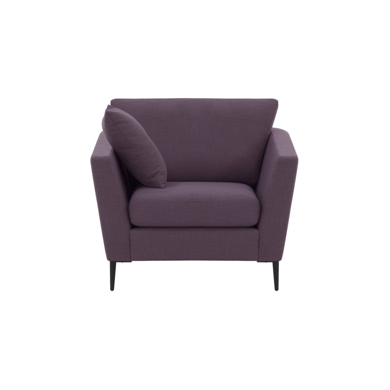 Rahul Velvet Armchair, Purple