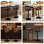 ALFORDSON 2x Bar Stool Swivel Backrest Gas Lift Dining Kitchen Pub Chair