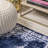Pruden Ornate Medallion Modern Navy/Ivory Rug-443753862