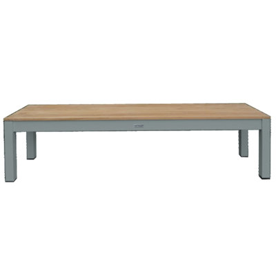 SoHo Teak Aluminum Outdoor Picnic Dinning Bench