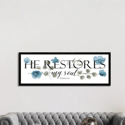 He Restores 1 Piece Panoramic Wall Art on Canvas