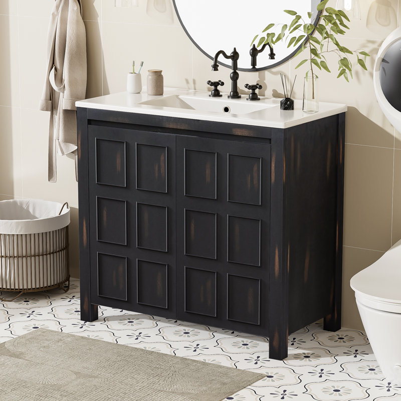 36" Single Bathroom Vanity Set, Espresso