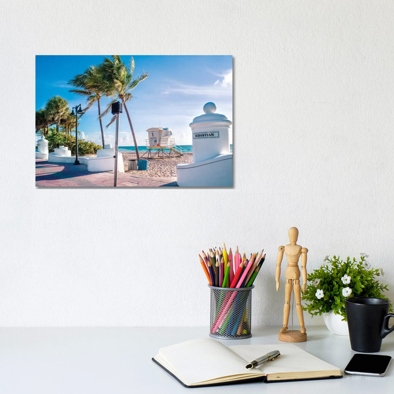 Fort Lauderdale Beach Morning by Susanne Kremer - Wrapped Canvas Gallery-Wrapped Canvas Giclée, 20.32 cm H x 30.48 cm W