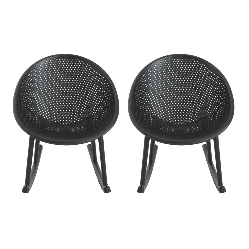 Chaise berçante Gable, Noir