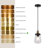 Williston Forge Modern Black Mini 1-Light Glass Pendant Light | Wayfair