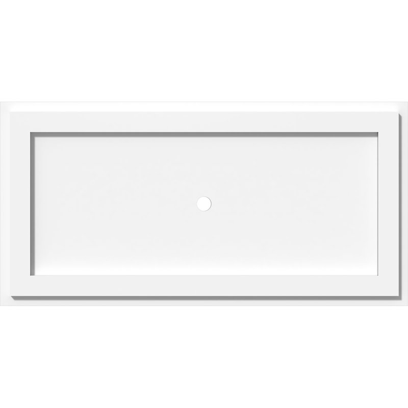 Médaillon de plafond contemporain en PVC de qualité architecturale, H 1 po x l 28 po x P 14 po