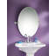 Miroir de coiffeuse contemporain biseauté sans cadre Glenshire Moen-3499944