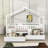 Heulwen Two Drawers Wooden House Bed-1726847272-1726847284