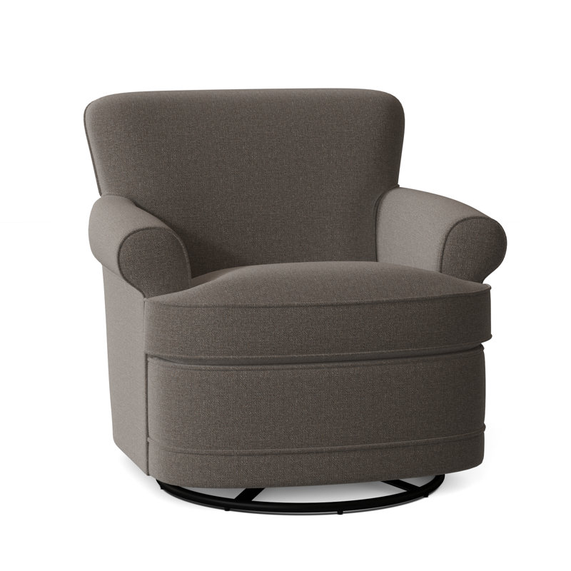 Maxton Swivel Armchair, Gray Sugar Performance; 0863-84