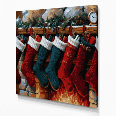 Art mural sur toile de Noël