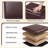 Rolling Faux Leather Storage Ottoman With Reversible Wooden Tray-8369071