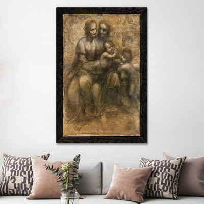 The Virgin and Child with Saint Anne and Saint John the Baptist by Leonardo Da Vinci - 1 Piece Painting on Canvas