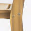 Ensemble de 2 chaises de salle à manger d'extérieur, chaise d'appoint en bois pour patio