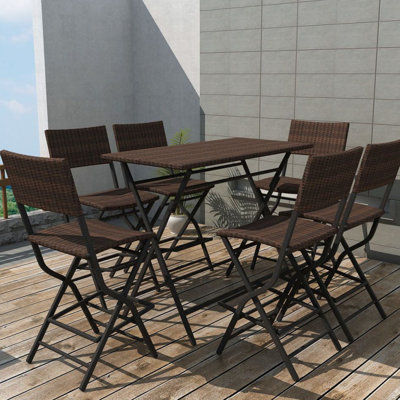 Amesville Patio Dining Set with Rectangular Table