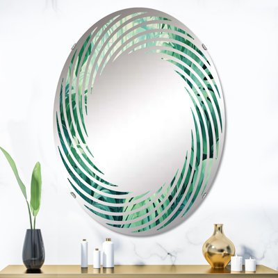 Miroir mural oval