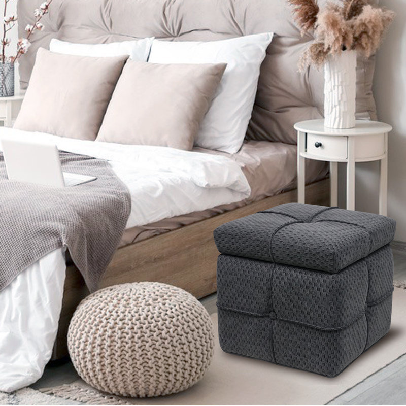 Velvet Ottoman