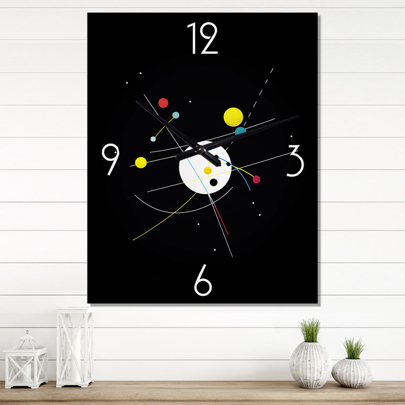 Horloge murale moderne, H 28 po x l 12 po x P 1 po