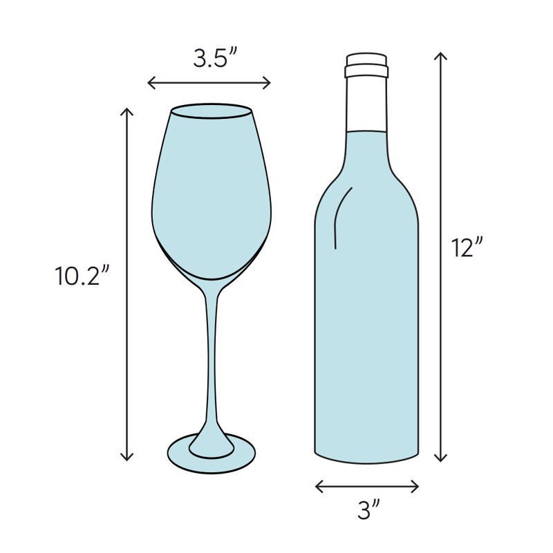 Chateau 9oz. Handmade Wine Glass