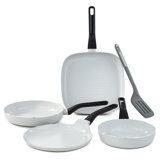 BergHOFF Leo Glints 5Pc Ceramic Nonstick Cookware Set, Spirit