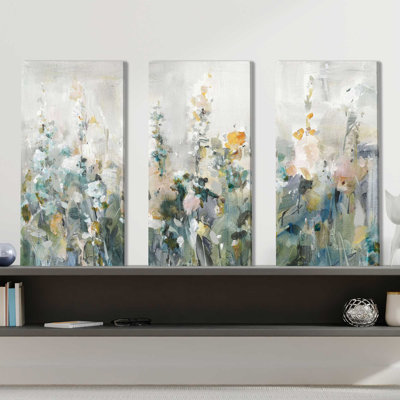 Rustic Garden Neutral - 3 pièces, peinture sur toile tendue