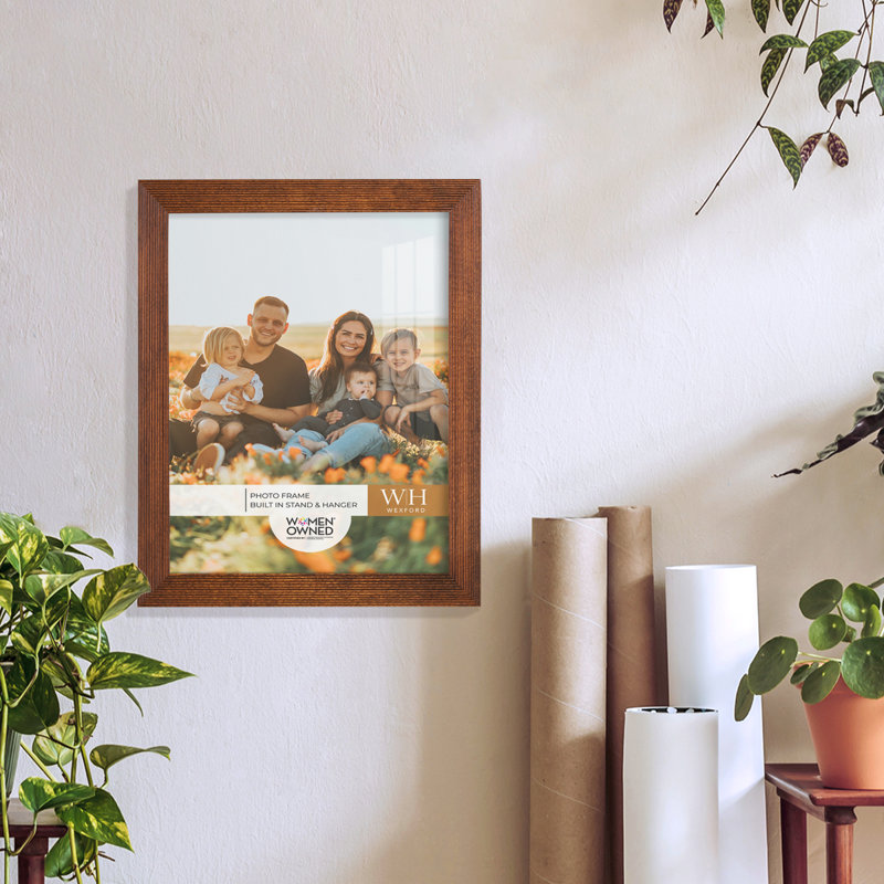 Brown Wood Picture Frame - Set of 8