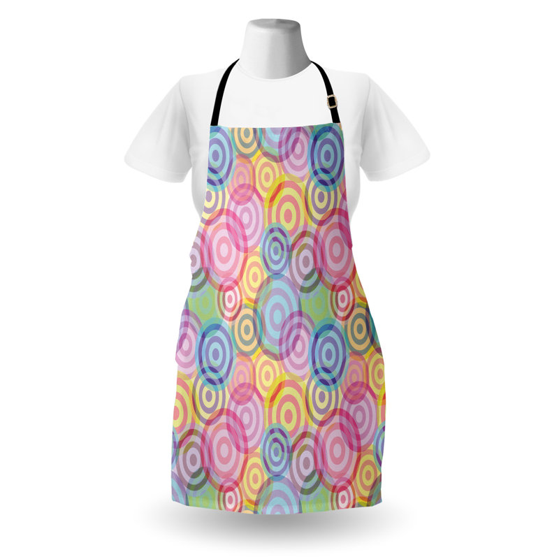 Multicolore, tablier East Urban Home Modern unisexe, cercles géométriques, taille adulte