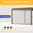 Solar Light Outdoor Pergola Aluminum Metal Frame with Adjustable Louvers-105007309-105007310