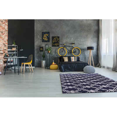Radcliffe Blue Hand Tufted Wool Area Rug