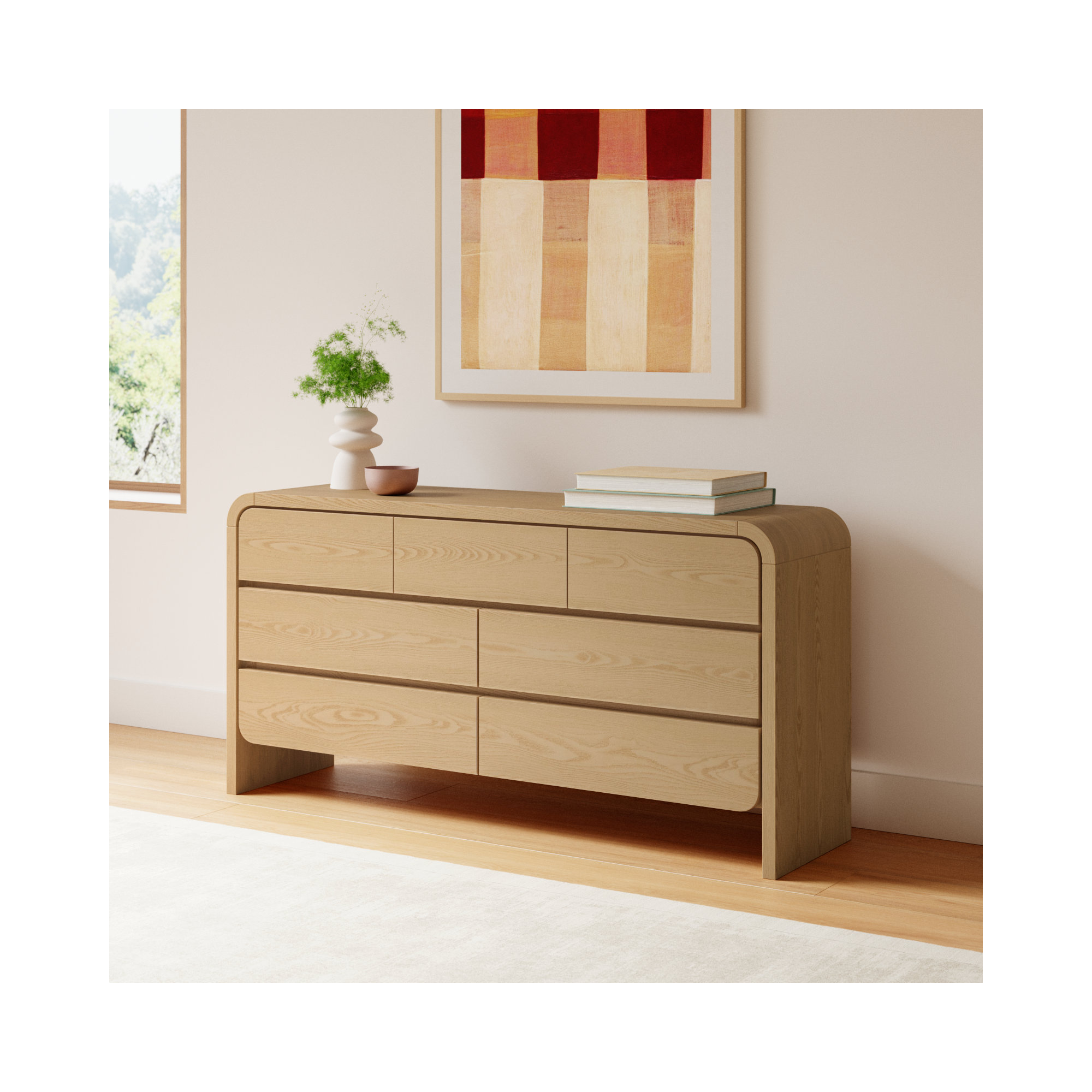 Nori 7 - Drawer Dresser, Timber