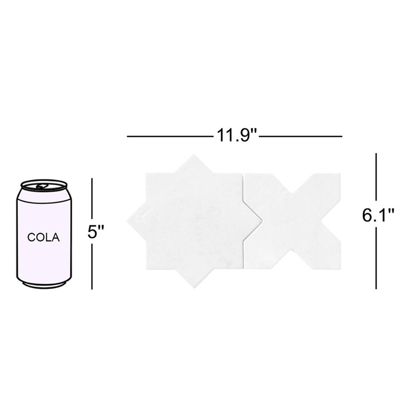 Carreau de porcelaine pour plancher et mur d'aspect terre cuite de 6,1 po x 11,9 po Souk Star (8,26 pieds carrés / caisse)