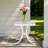 18In Square Outdoor Side Table,White-1221109225