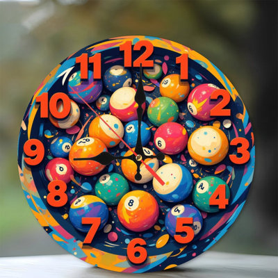 Colorful Pool Balls Set for Home Game Room Decor