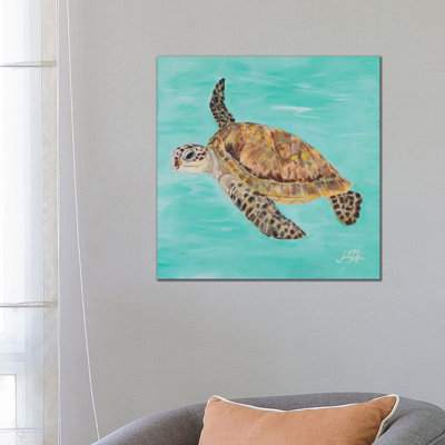 Sea Turtle II 1 Piece Wrapped Canvas Painting