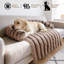 Couchette rayée Cuddly pour animaux de compagnie - lit protecteur pour chien, tapis de couchage pour chien en fausse fourrure-855474697-855474696