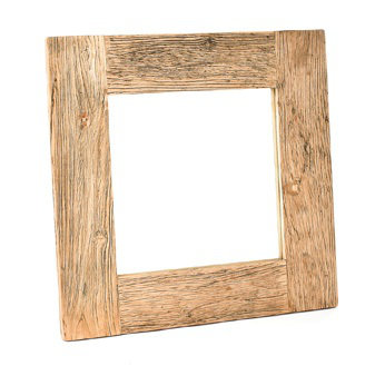 Wood Flat Wall Mirror