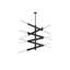 Luminaire suspendu 6 barres Axil en noir