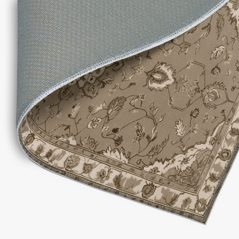 Tabriz Gray Indoor and Outdoor Area Rug, Rectangle 2' x 3'